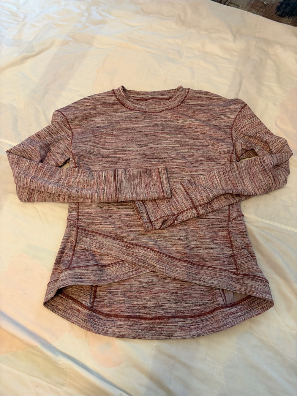 Lululemon Close to Crossing Long Sleeve in Space Dye Camo Plumful Smoky Blush